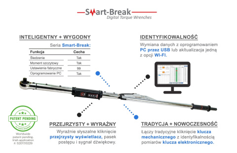 SB1000S Klucz mechaniczo-elektroniczny Smart-Break 300-1000 N.m SB1000S Klucz mechaniczo-elektroniczny Smart-Break 300-1000 N.m