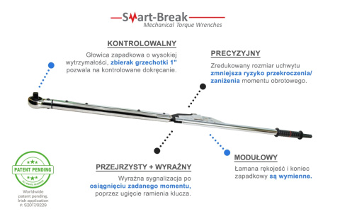 SB1000S Klucz mechaniczo-elektroniczny Smart-Break 300-1000 N.m SB1000S Klucz mechaniczo-elektroniczny Smart-Break 300-1000 N.m