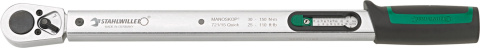 Klucz dynamometryczny 30-150Nm MANOSKOP® 721 Quick z trwale wbudowaną grzechotką Klucz dynamometryczny 30-150Nm MANOSKOP® 721 Quick z trwale wbudowaną grzechotką