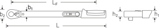 Klucz dynamometryczny 6-50 Nm MANOSKOP® 721 QUICK z trwale wbudowaną grzechotką