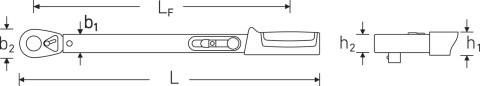 Klucz dynamometryczny 6-50 Nm MANOSKOP® 721 QUICK z trwale wbudowaną grzechotką Klucz dynamometryczny 6-50 Nm MANOSKOP® 721 QUICK z trwale wbudowaną grzechotką