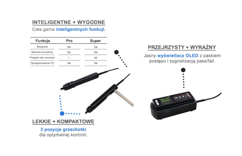 Wkrętak elektroniczny 20-200cNm (.2-2Nm) MS200SBT - BMS Seria Bluetooth Wkrętak elektroniczny 20-200cNm (.2-2Nm) MS200SBT - BMS Seria Bluetooth