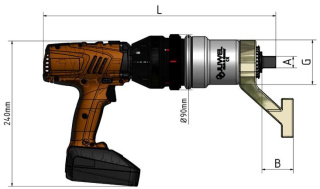 Zakrętarka akumulatorowa (prosta) 100-2200Nm z serii TQS- 220