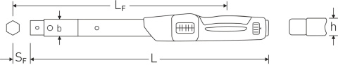 Klucz dynamometryczny 10-50 Nm MANOSKOP® 730N/5-3/8" - z grzechotką 3/8" Klucz dynamometryczny 10-50 Nm MANOSKOP® 730N/5-3/8" - z grzechotką 3/8"