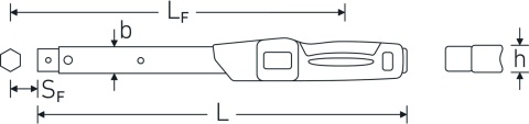 Torque wrench 25-130 N·m MANOSKOP® 730 Fix/12 25-130 N·m with mount for insert tools 14x18 mm Torque wrench 25-130 N·m MANOSKOP® 730 Fix/12 25-130 N·m with mount for insert tools 14x18 mm