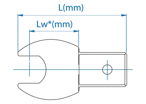 Open ended insert tool 14x18 mm, 18mm - King Tony - 34501218M Open ended insert tool 14x18 mm, 18mm - King Tony - 34501218M