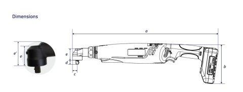 Narzędzie akumulatorowe kątowe 5 - 18Nm, BSTA-16 SD 1/4'' Narzędzie akumulatorowe kątowe 5 - 18Nm, BSTA-16 SD 1/4''