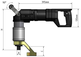 Zakrętarka elektryczna (kątowa) 150-850Nm z serii TEWS-84