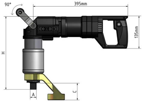 Zakrętarka elektryczna (kątowa) 280-1200Nm z serii TEWS-104/105